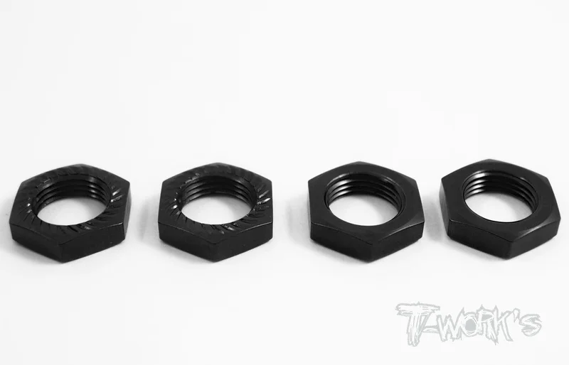 TO-038BK Self-Locking Wheel Nut P1.25  Black ( For HN, Jammin, Hobao, OFNA )