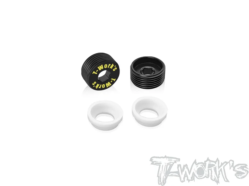 TO-129-IFB8 Brass Front Upright Adjust Nut with Teflon Spacers( For Infinity IFB8 ) 2pcs.