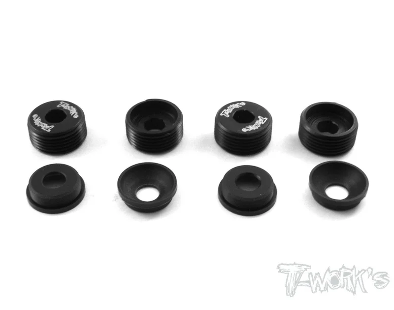 TO-132 Brass Front Upright Adjust Nut with POM Spacers ( For Mugen MTX/MRX) 4pcs.