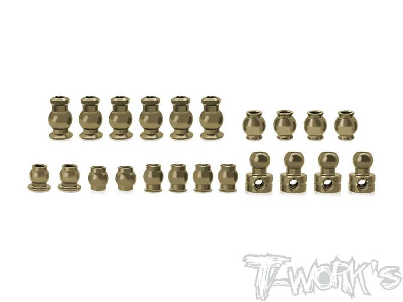 TO-155-MBX8TR 7075 Hard Coated Alum. Ball Set ( For Mugen MBX8TR/MRX8R ECO ) 22pcs