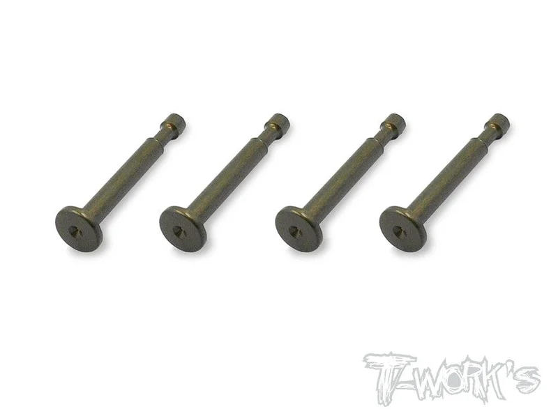 TO-198-K 7075-T6 Alum.Hard Coated Lower Shock Mount Pins ( For Kyosho MP9,GT3,MP9e EVO/MP10 ) 4pcs.