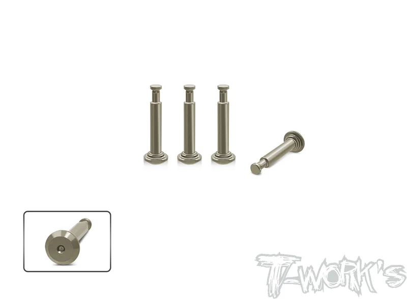 TO-198-RC8B4 7075-T6 Hard Coated Lower Shock Pin ( For For Team Associated RC8 B4/B4E) 4pcs.