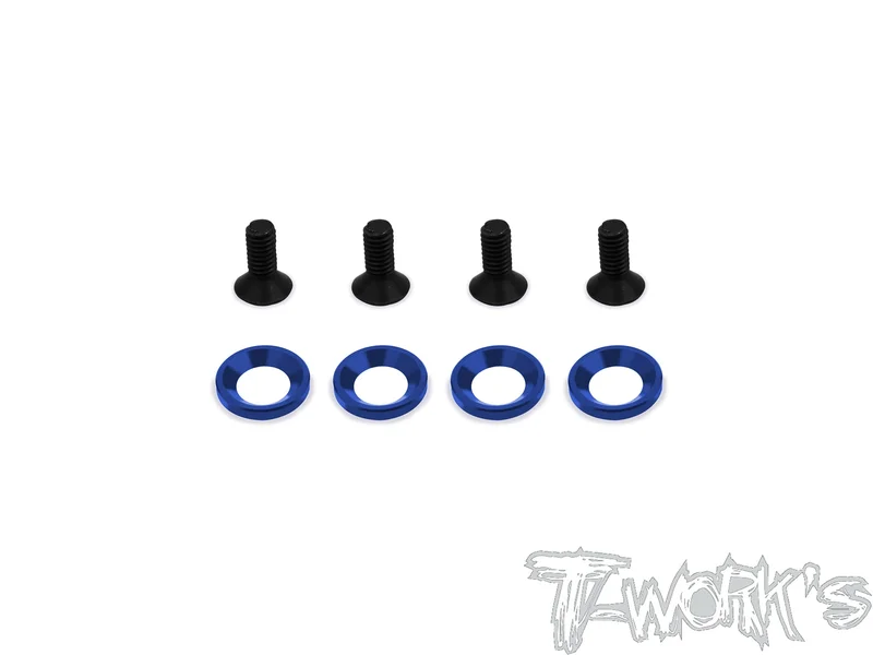 TO-205 Engine Mount Washer And Screw Set  For Team Associated RC8 B3/B3.2/T3.2/T3.2E  Each 4 pcs.