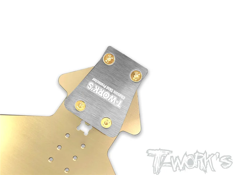 TO-220-35.4 Stainless Steel Rear Chassis Skid Protector ( SWORKZ S35.4 EVO / S35.4E EVO ) 2pcs.