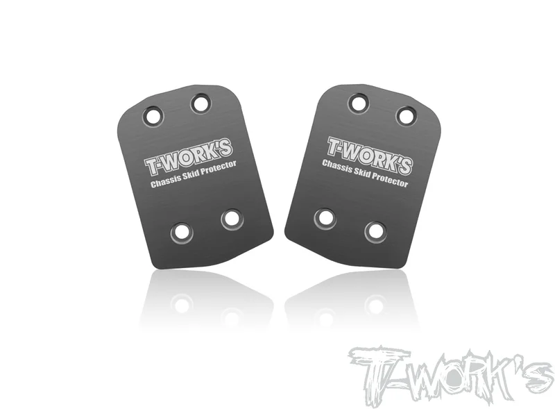 TO-220-8IGHTX 2.0 Stainless Steel Rear Chassis Skid Protector (TLR 8IGHT X/E 2.0 & 8IGHT XT/XTE ) 2pcs.