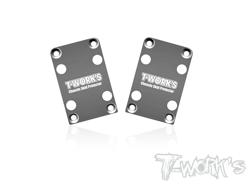 TO-220-B74.2 Stainless Steel Rear Chassis Skid Protector ( Team Associated RC10 B74.2/B74.1 ) 2pcs.