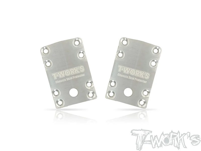 TO-220-B74 Stainless Steel Rear Chassis Skid Protector ( Team Associated RC10 B74 ) 2pcs.