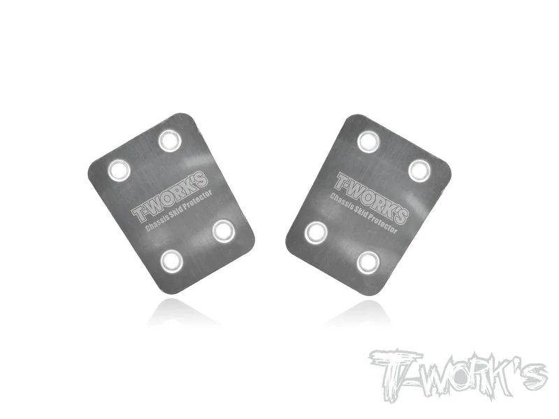 TO-220-S Stainless Steel Rear Chassis Skid Protector ( For S-Workz S350 EVO / S350 EVO II / S35-3 / S35-3E/S35-4) 2pcs.