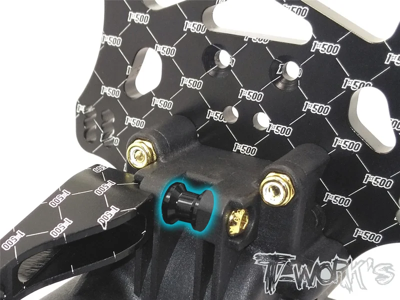 TO-224 7075-T6 Alum. Rear Brace And Gear Box Spacer ( For JQ Racing The Black Edition )