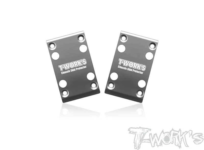 TO-235-B74.2 Stainless Steel Front Chassis Skid Protector ( For Team Associated RC10 B74.2/B74.2D/B74.1 ) 2pcs.