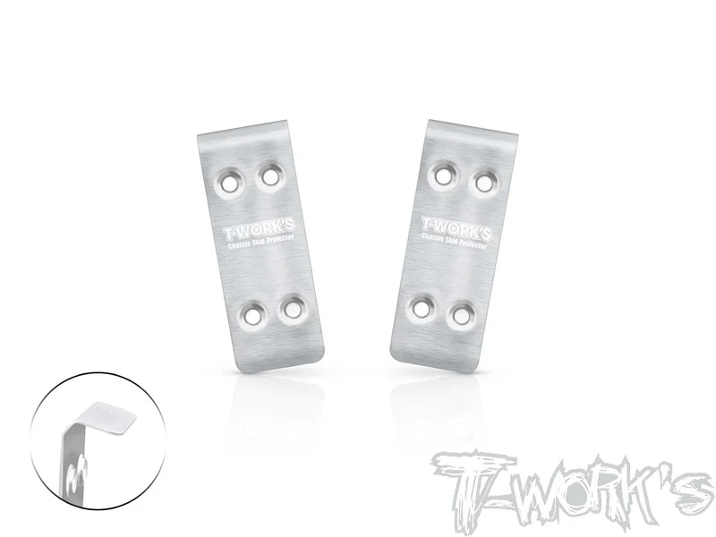 TO-235-B84 Stainless Steel Front Chassis Skid Protector ( For Team Associated RC10 B84/B84D ) 2pcs.