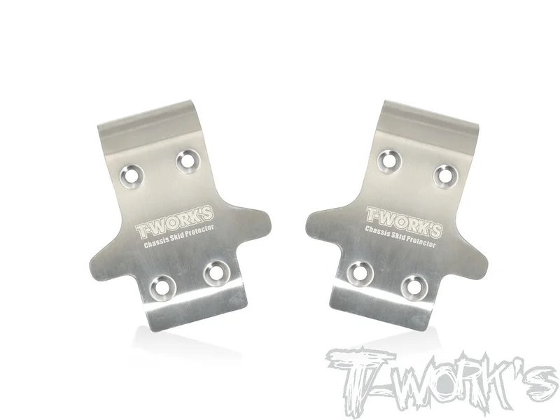 TO-235-SRX Stainless Steel Front Chassis Skid Protector ( Serpent SRX8 EVO ) 2pcs.