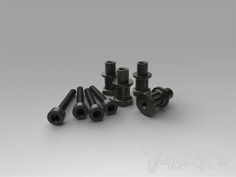 TO-240-K Hard Coated 7075-T6 Alum. Shock Standoffs (For Kyosho MP9 TKI3/TKI4/MP9e EVO/MP10/MP11)  4pcs.