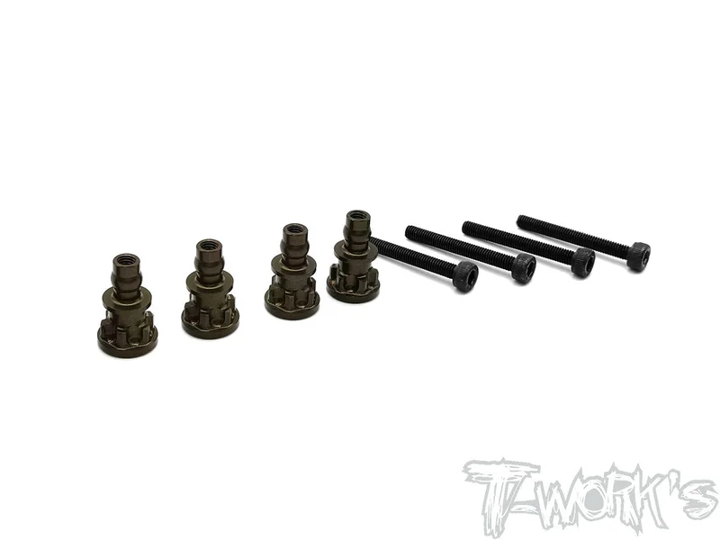 TO-240-SW Hard Coated 7075-T6 Alum. Shock Standoffs ( For SWORKZ S35-4 )  4pcs.