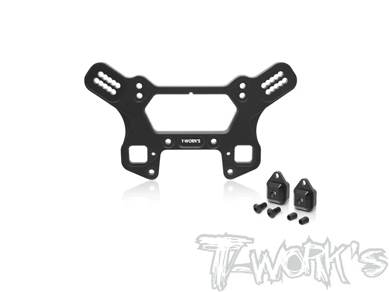 TO-241-MBX8TRBlack Hard Coated 7075-T6 Alum.Front Shock Tower With Removable Spacer Insert Stand    ( For Mugen MBX8TR )