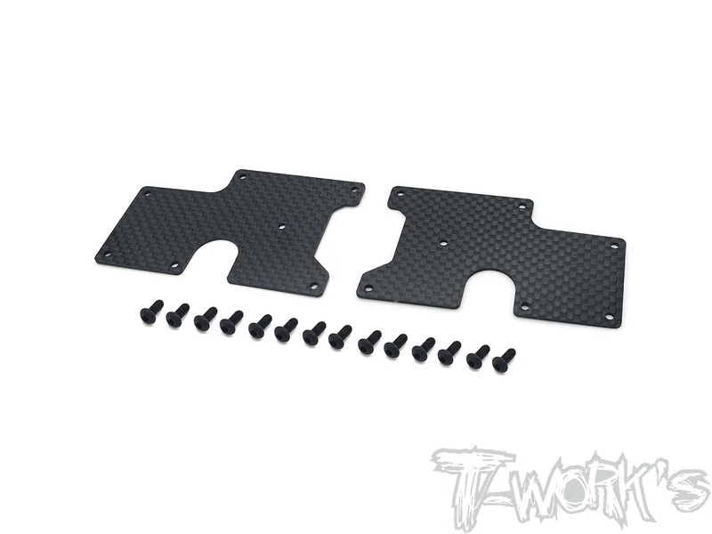 TO-246-SRX8-RU Graphite Rear Upper A-arm Stiffeners 1mm/1.5mm ( For Serpent SRX8/E/EVO GT/GTE/ E-Pro/ GTE LWB/GT TQ/GTE WC )