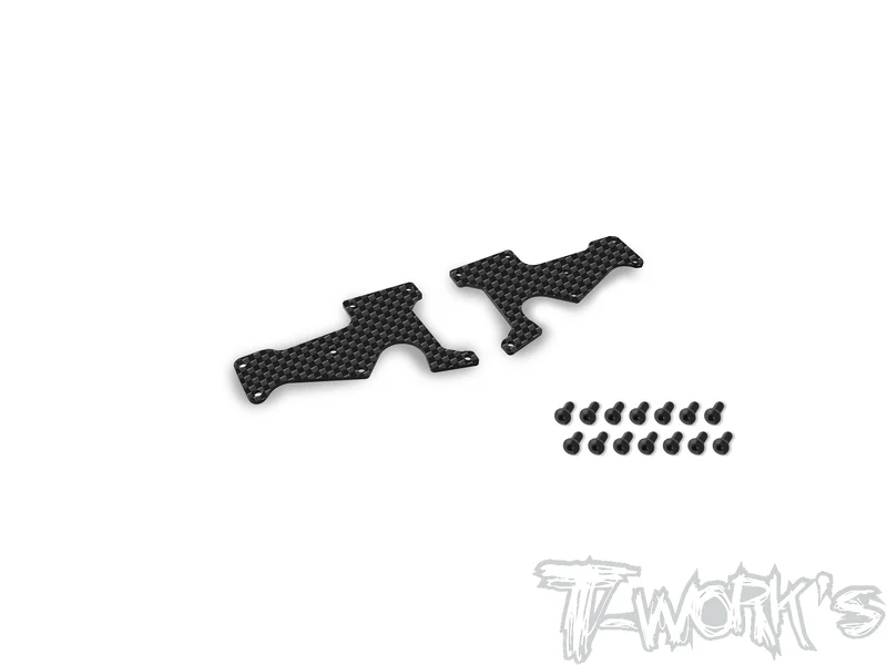 TO-246-SRX8GTR FU/FL 1.5 Graphite Front Upper A-arm Stiffeners 1.5mm ( For Serpent SRX8 GTR )
