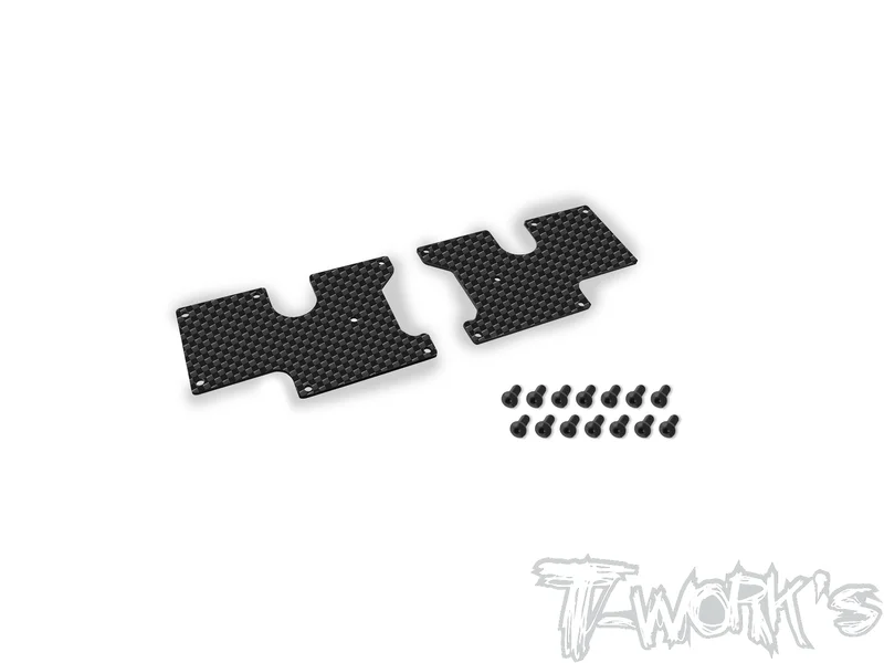 TO-246-SRX8GTR RU/RL 1.5 Graphite Front Upper A-arm Stiffeners 1.5mm ( For Serpent SRX8 GTR )
