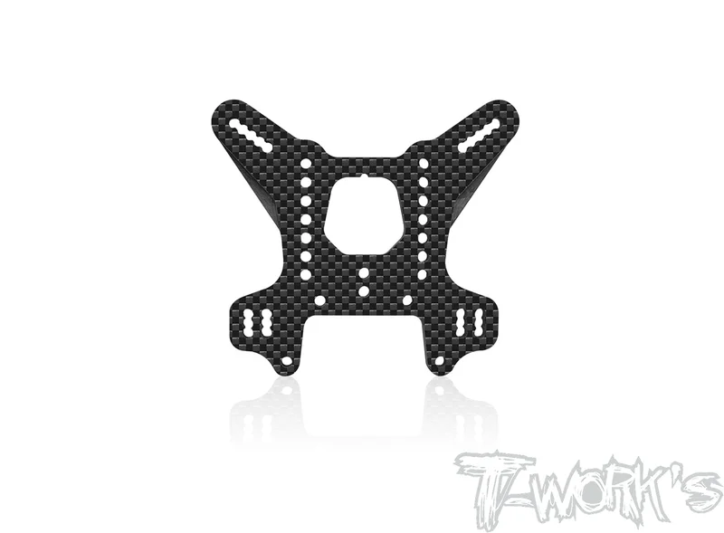 TO-247-MBX8-R+3 Graphite 4mm Rear Shock Tower +3mm ( Clancy Edition ) For Mugen MBX8/MBX8 ECO/Mugen MBX8R