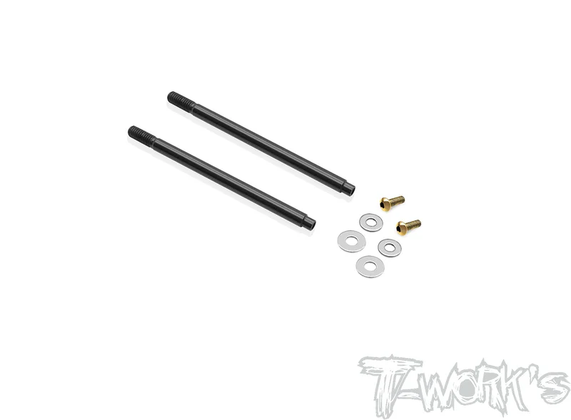 TO-260-8IGHT X  DLC coated Front Shock Shaft  57mm (  For TLR 8IGHT X2.0 ) 2pcs.