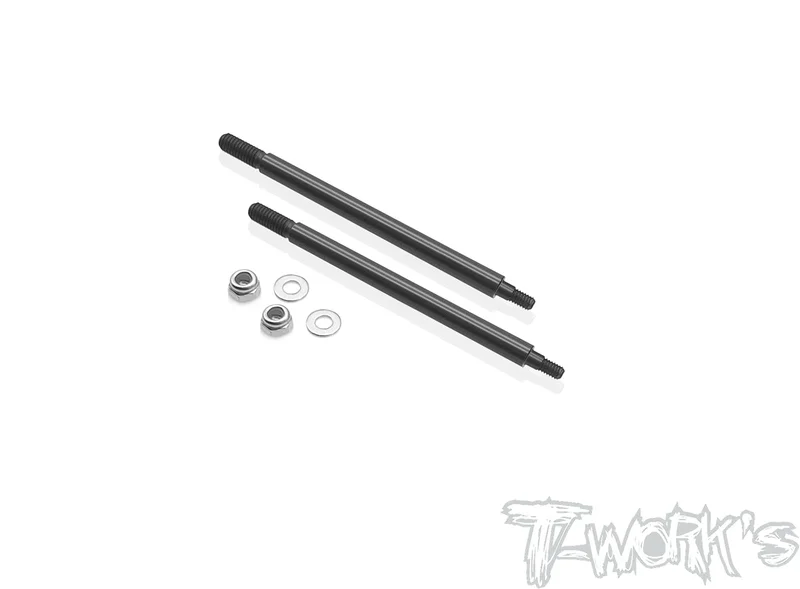 TO-260-D8TDLC coated Front Shock Shaft  62.3mm ( For HB Racing D8T ) 2pcs.