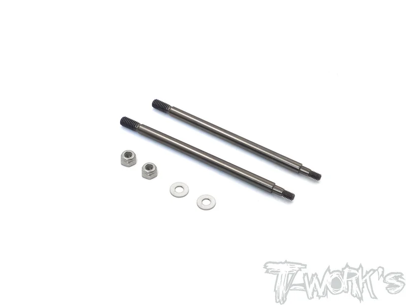 TO-260-RC8DLC coated Front Shock Shaft 54.7mm ( For Team Associated RC8 B3.1 ) 2pcs.