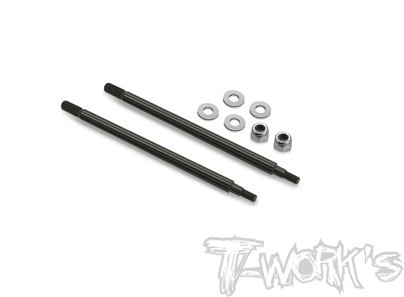 TO-260-RC8T4 DLC coated Front Shock Shaft 59.9mm ( For Team Associated RC8 T4/T4E ) 2pcs.
