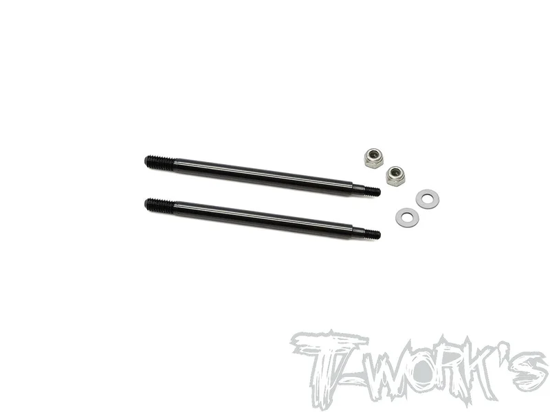 TO-260-RC8TDLC coated Front Shock Shaft 57.8mm ( For Team Associated RC8 B4/B4E/T3.1/T3.2/T3.2E ) 2pcs.