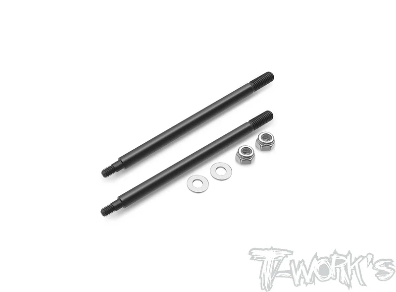TO-260-S35.4-WDLC coated Front Shock Shaft 57.6mm ( SWORKZ S35.4 World Edition ) 2pcs.