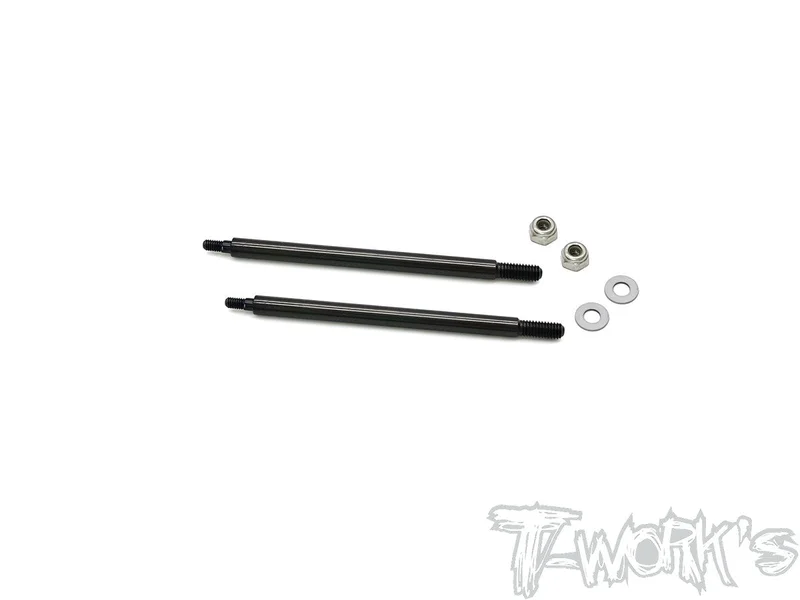 TO-260-T2DLC coated Front Shock Shaft 67.5mm ( For TEKNO 48 2.0/48.4/48.3/MT410/ET48.3 ) 2pcs.