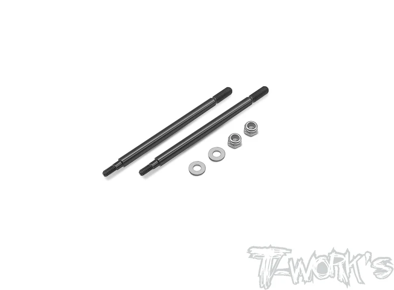 TO-260-XB8DLC coated Front Shock Shaft 59mm/61mm ( For Xray XB8 / XB8'23) 2pcs.