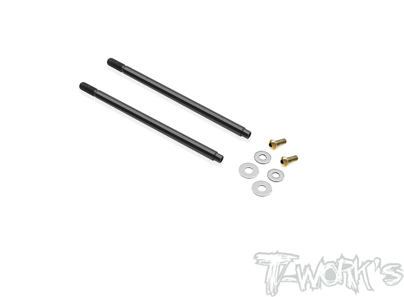 TO-261-8IGHT X DLC coated Rear Shock Shaft 66.3mm ( For TLR 8IGHT X2.0 ) 2pcs.
