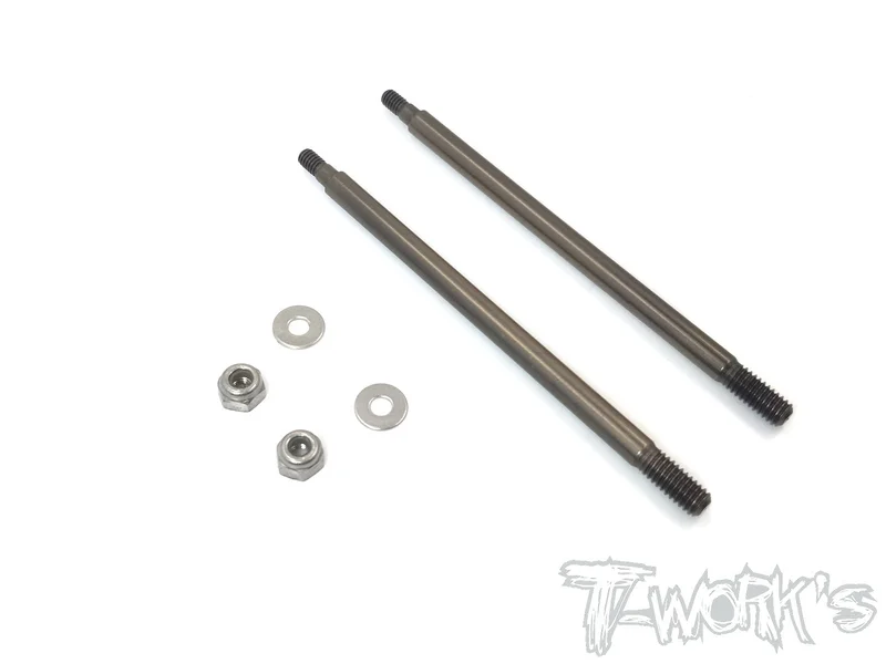 TO-261-MP9 DLC coated Rear Shock Shaft 63mm( For Kyosho MP9 TKI3/TKI4 /MP9E /MP9E EVO/MP10 ) 2pcs.