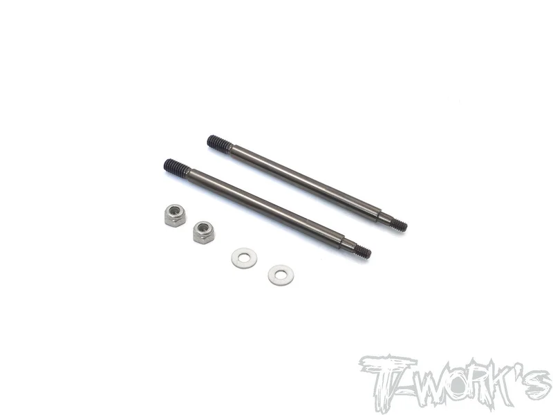 TO-261-RC8 DLC coated Rear Shock Shaft 63.8mm ( For Team Associated RC8 B3.1 ) 2pcs.