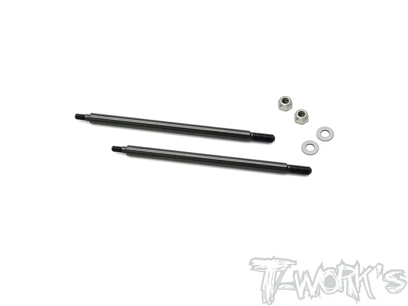 TO-261-T DLC coated Rear Shock Shaft 74.5mm ( For TEKNO 48.4/48.3/MT410/ET48.3 ) 2pcs.