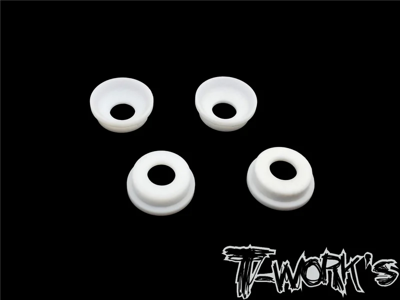 TO-268-RC8 Front Upright Adjust Nut Teflon Spacers ( For Team Associated RC8 B3.1/B3.2/T3.2/T3.2E ) 4pcs.