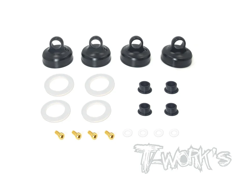 TO-273-A Black Hard Coated 7075-T6 Alum Aeration Shock Cap ( For Team Associated RC8 B3.1/B3.2/T3.2/T3.2E )