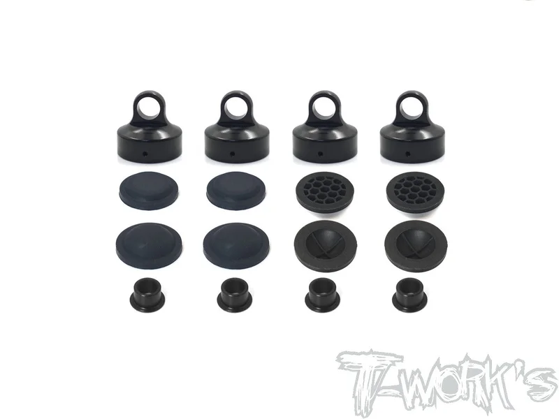 TO-274-M Black Hard Coated 7075-T6 Alum Diaphragm Shock Cap ( For Mugen MBX8/7R/7/MBX8 ECO/Mugen MBX8R )