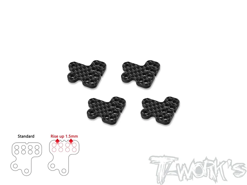 TO-279-35.4    Graphite Rear Hub Link A/B ( For SWORKZ S35.4/EVO & S35.4E / EVO ) Graphite Rear Hub Link A