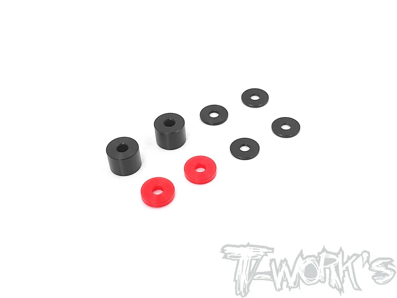 TO-292-X POM Rear Wheel Hub Spacer Set ( For Xray XB8'20/22/23 ) 3*9*7mm/3*9*2mm each 2pcs. 3*9*1mm 4pcs.