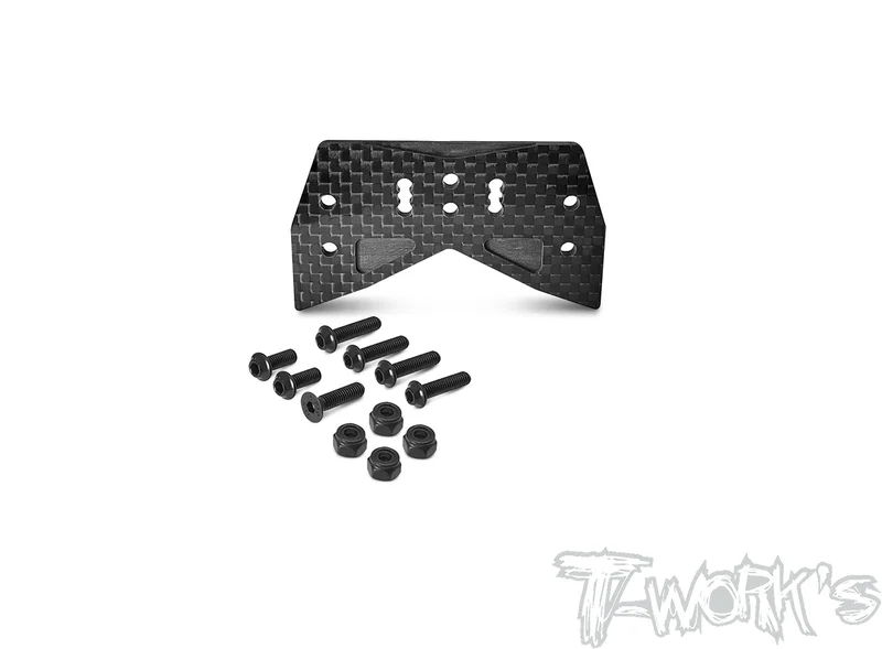 TO-319-8ight-XTGraphite Front Body Mount Adaptor ( For TLR 8ight-XT )