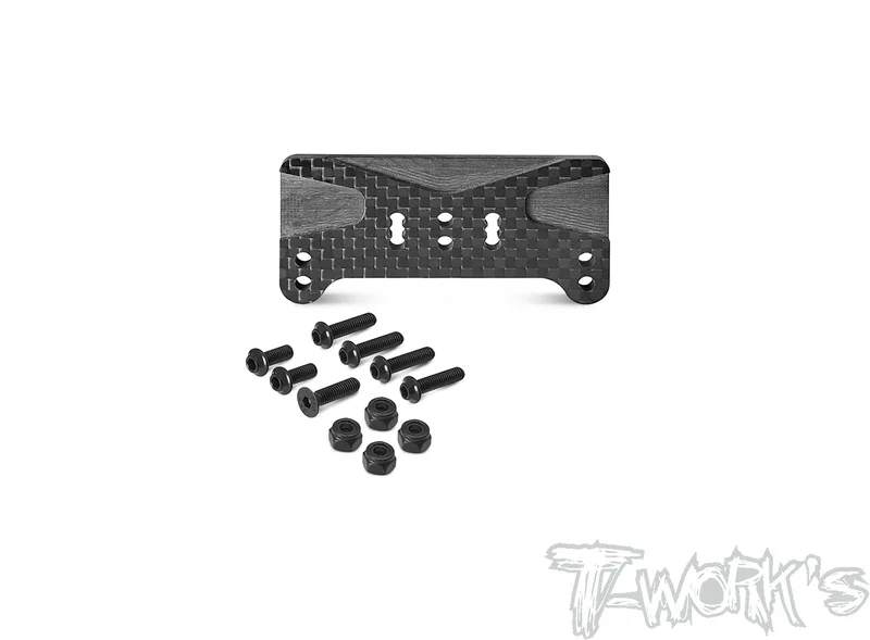 TO-319-MBX8TGraphite Front Body Mount Adaptor ( For Mugen MBX8T)