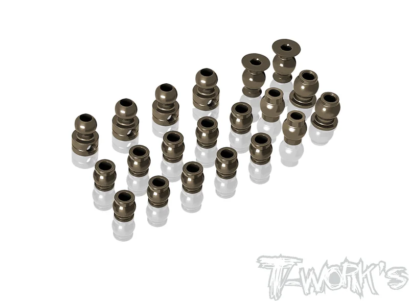 TO-3207075-T6 Hard Coated Alum. Ball Set ( For Xray XB8 2022 ) 20pcs.