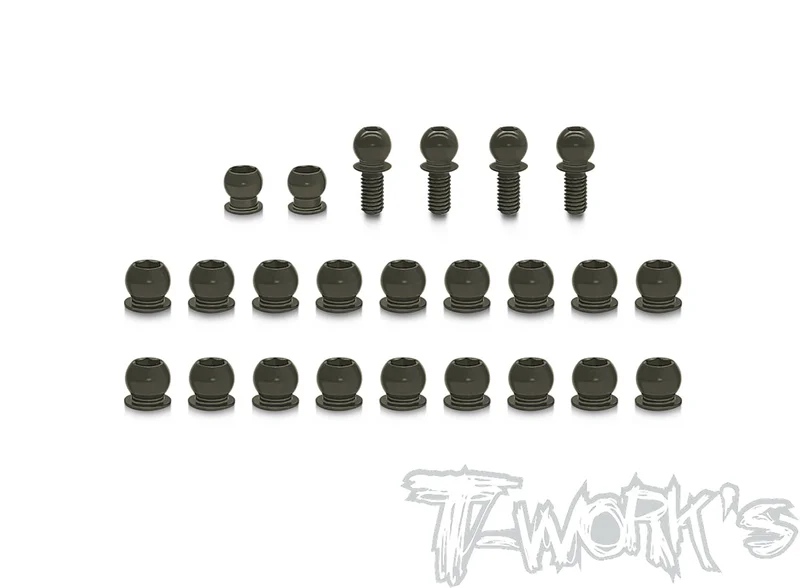 TO-327 7075-T6 Hard Coated Alum. Ball Set ( For Xray NT1 2023 ) 24pcs.