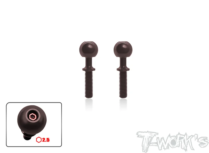 TO-329-RC8B3 Spring Steel Pillow Ball ( For RC8 B4/B4E/B3/B3E/B3.2/T3.2/T3.2E ) 2pcs.