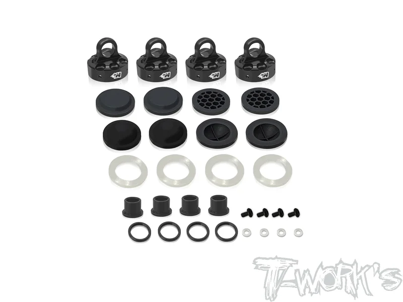 TO-343-SW Black Hard Coated 7075-T6 Alum Mult-adjust alternatives Shock Cap ( ( For SWORKZ 35-4 )