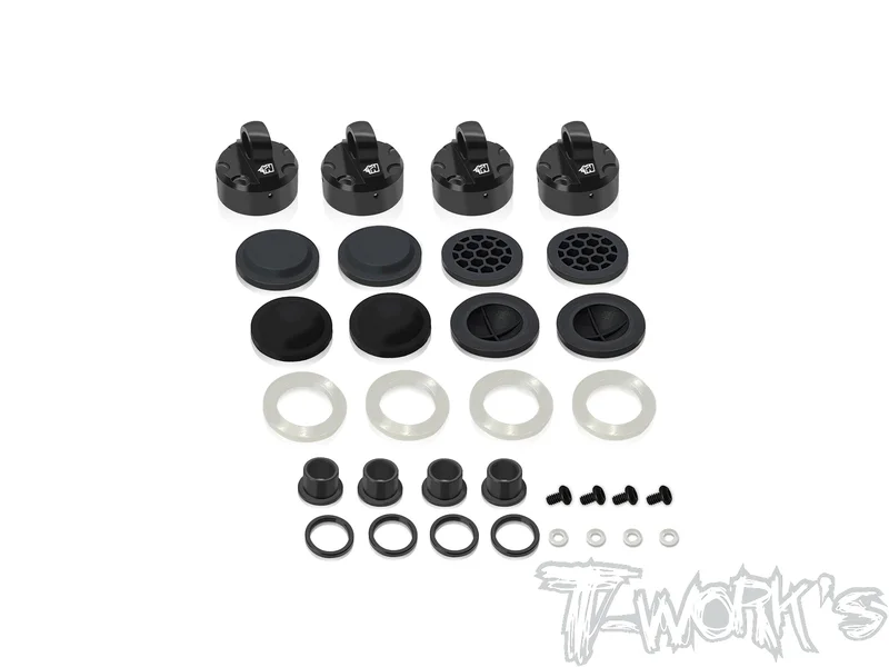 TO-343-T Black Hard Coated 7075-T6 Alum Mult-adjust alternatives Shock Cap ( For TEKNO NB48 / EB48 2.2 )