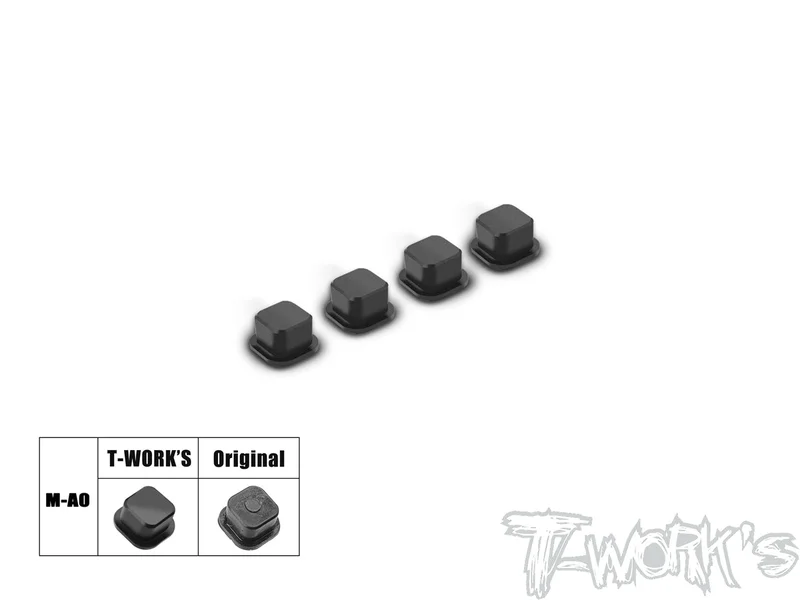 TO-347-M-A CNC Machined Delrin Arm Mount Insert ( For Mugen MBX8R A & B Mount ) Type A/B/C 4pcs.