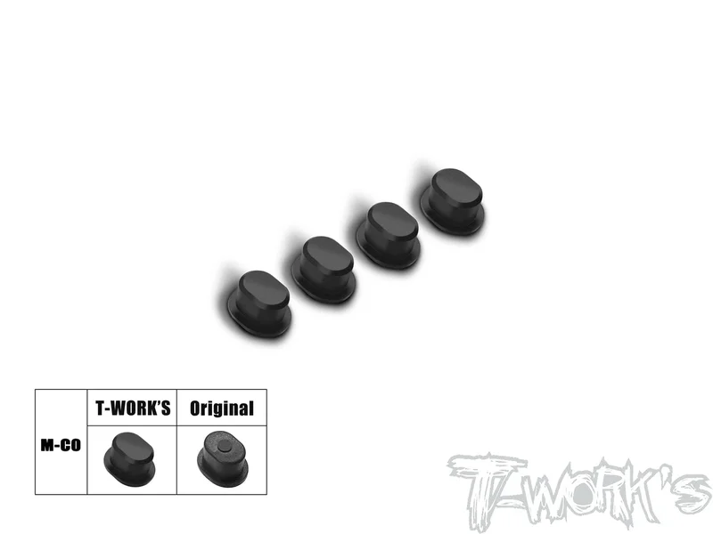 TO-347-M-C CNC Machined Delrin Arm Mount Insert ( For Mugen MBX8R Front Upper Mount ) Type A /B 4pcs.