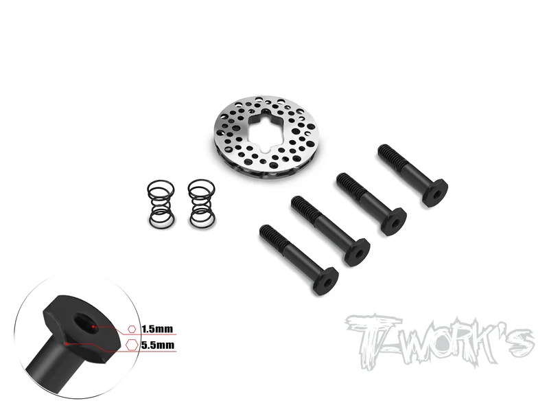 TO-352-B30mm Light Weight 3.5mm thick Ventilated Brake Disk ( For Mugen MBX/ Serpent SBX8 / Xray XB8 / XB8'23 / HN X3 /HN X5B / Team Associated RC8 B3.1/B3.2/T3.2 ) 1pcs.
